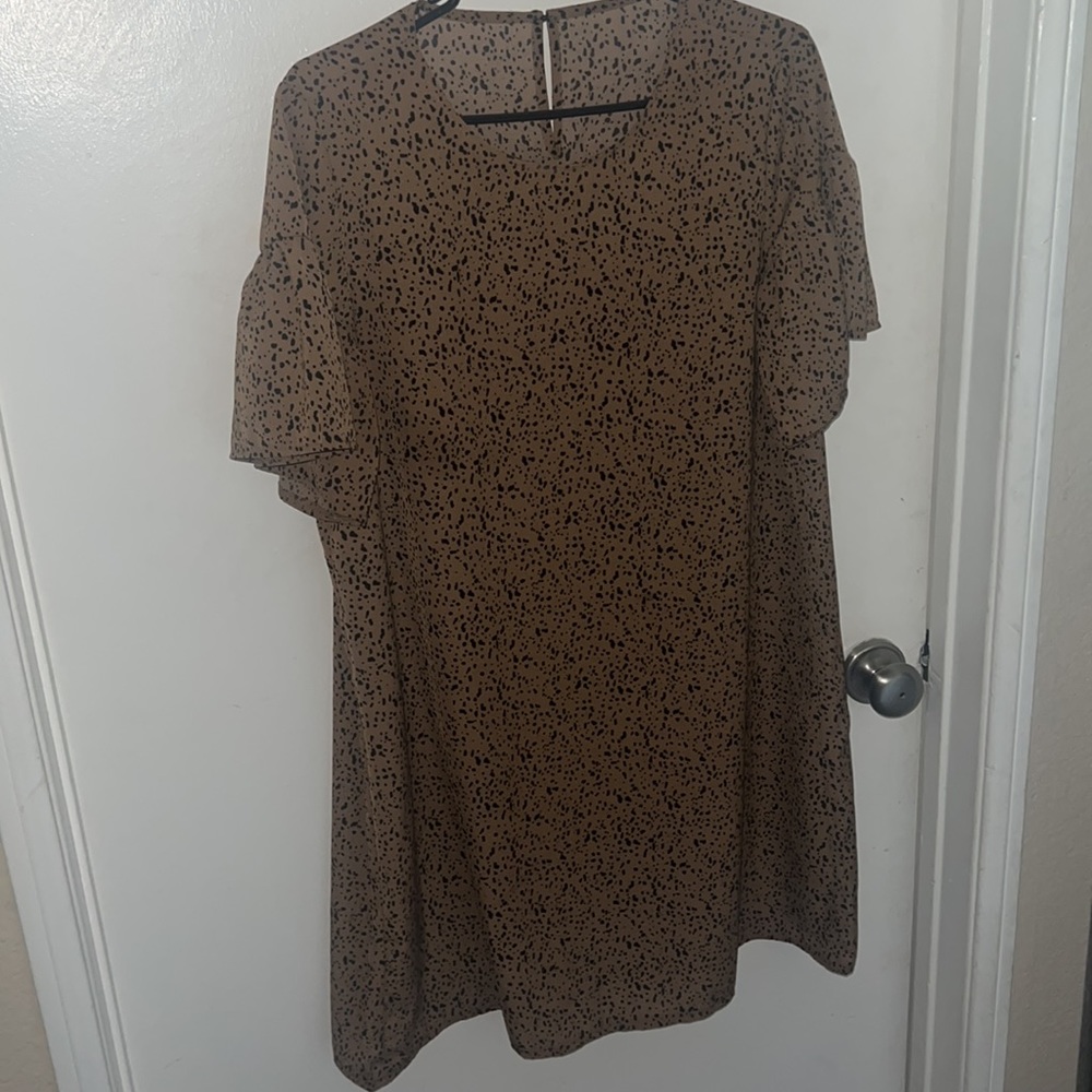 Ruffle Sleeve Dress